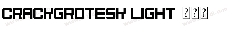 CrackGrotesk Light字体转换